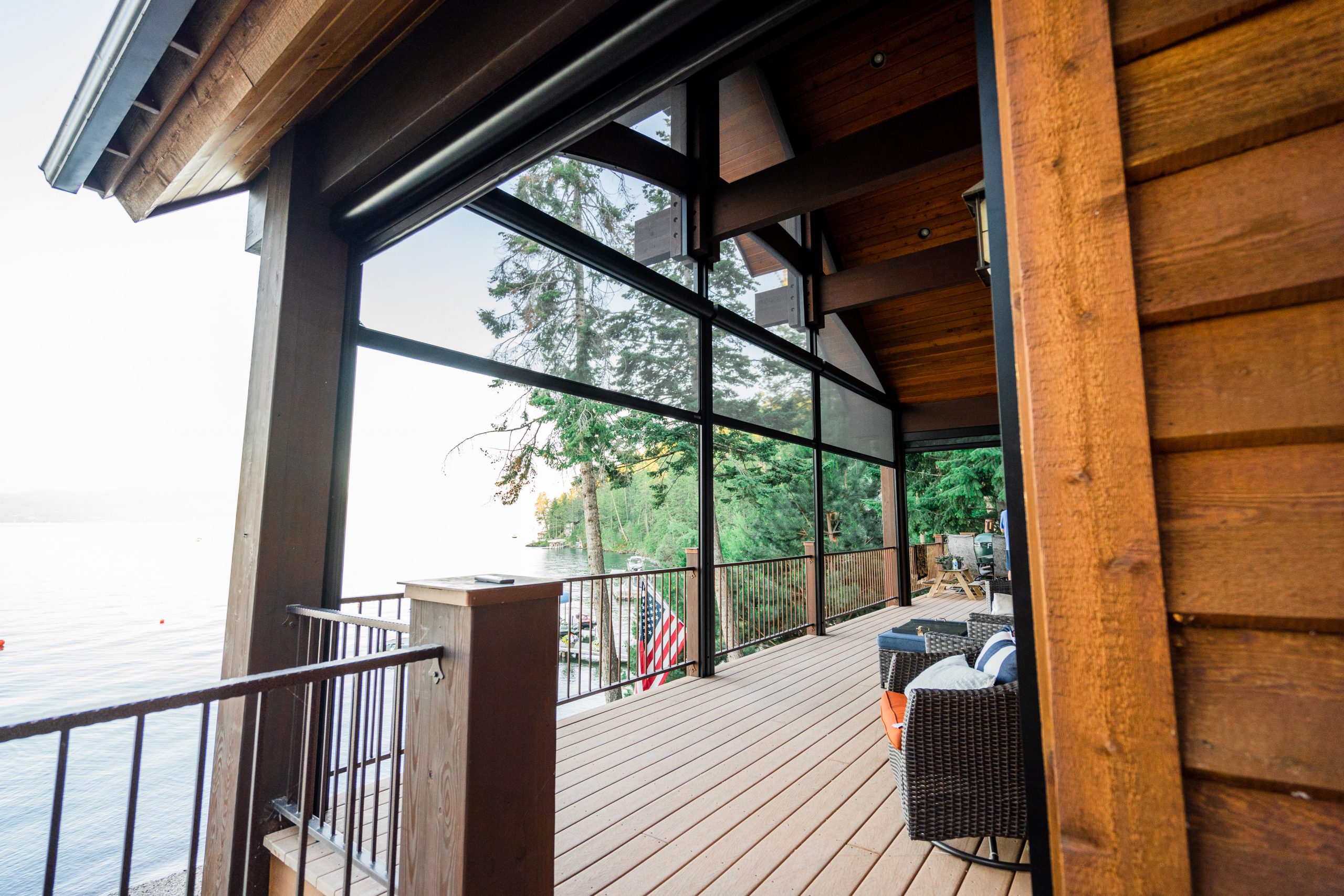 Retractable Screen for Cabin Deck - Better Outdoor Living